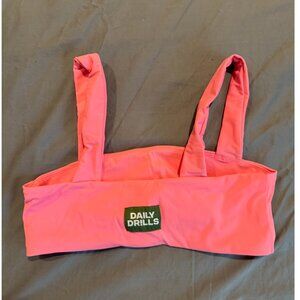 Daily Drills, Pink Sports Bra Medium